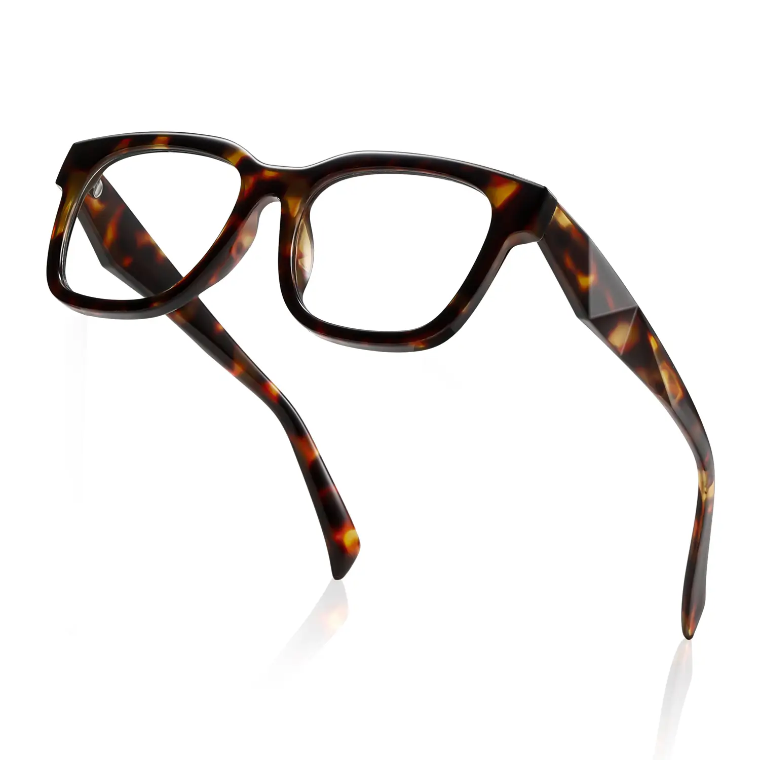 Kimorn women's anti-blue light reading glasses, anti-eye fatigue and UV protection, men's and women's square frame glasses High Quality Eyewear Durabl