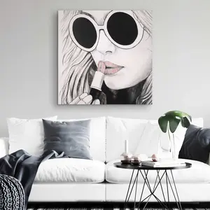 212 MAIN Minimalist Beige Figurative Photo Wall Art Print - 32x32 in., Living Room Decoration, Artistic Artwork, Elegant Home Supply, C1RC3232AMEP01