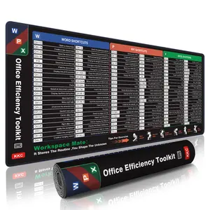 Large Excel Desk Mouse Pad,XXL Mat,Excel Mouse Pad Shortcuts,Extended Office PC Gaming Mat/Non-Slip Employee Appreciation Gifts