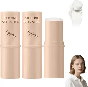 Scar Solutions Silicone Scar Stick, 60% Silicone for Face and Body Skin, Repair Sc-ar Cream, Skin Smoothing Firming and Fading, Manual Massage Applicator for All Areas and SkinTypes