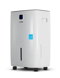 Commercial Cool Dehumidifier, 50-Pint Dehumidifier with Adjustable Humidistat, For Home and Kitchen & Basement, Portable Dehum with Continuous Drainage, 4500 Sq. Ft., CCD50JW, White