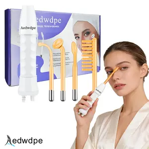 Portable High-Frequency Facial Device, High-Frequency Skin Stick Device, Portable Skincare Tool, Ideal for Home Use, High-Frequency Wand, Facial Beauty Instrument