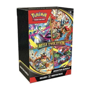 Pokémon Mega Evolution Booster Bundle - Includes 6 Booster Packs for Trading Card Game