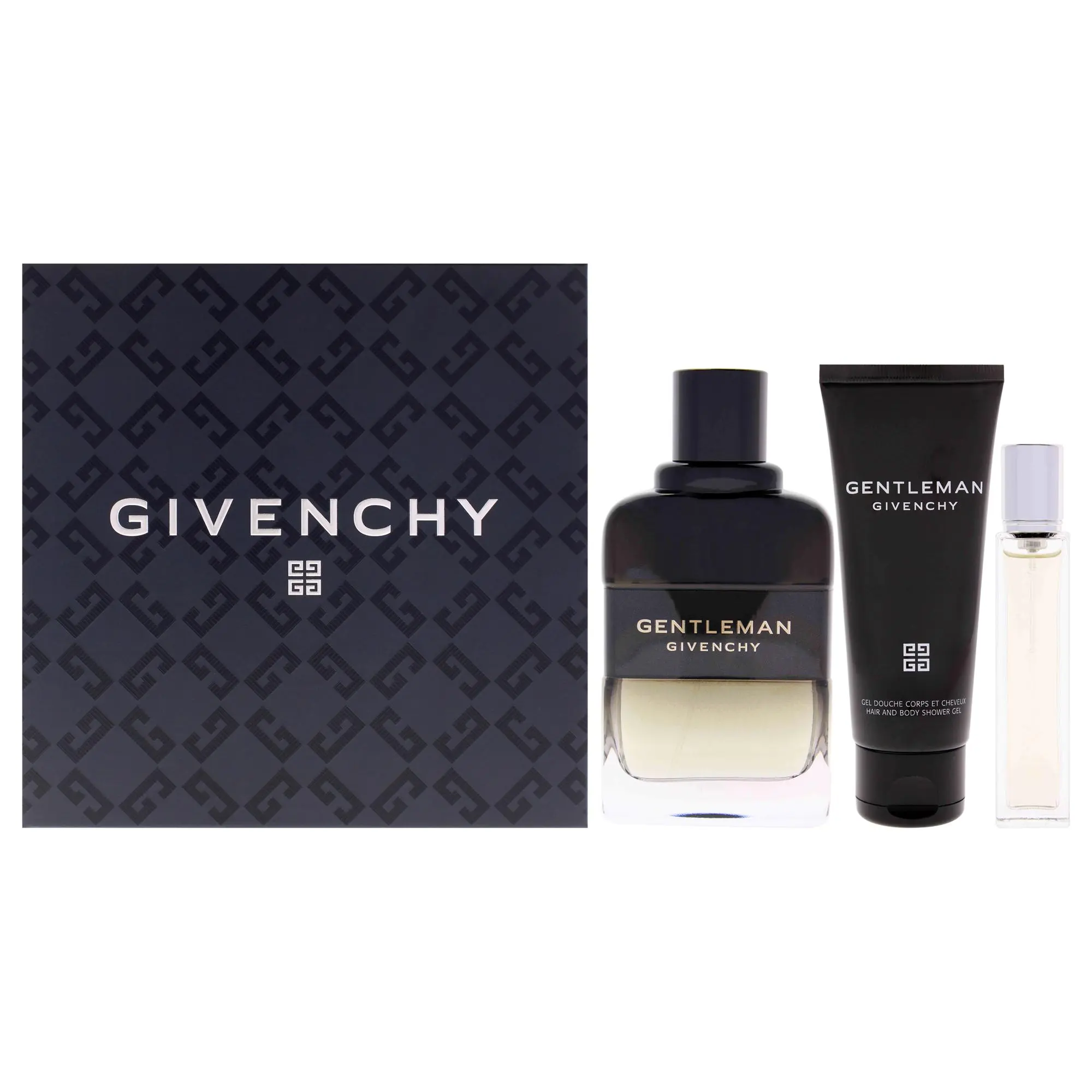 Gentleman Givenchy by Givenchy for Men - 3 Pc Gift Set 3.3oz Gentleman Boisee EDP Spray, 0.42oz EDP Spray (Mini), 2.5oz Shower Gel