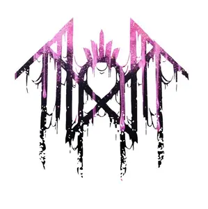 Sleep Token Band Glitter Car Sticker Vinyl Decal Black-Pink Color