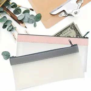 Cash Bag with Zipper, 7.7x3.7 Inches Money Pouch, Moneybags, Bank Bag, Coin Box, Coin Purse, Makeup Organizer, Ticket Holder, Tool Storage
