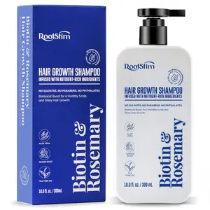 RootStim Biotin & Rosemary Hair Growth Shampoo - Sulfate-Free Formula for Hair Thickening & Healthy Scalp - 10 fl oz