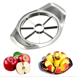 Stainless Steel Apple Slicer Fruit Splitter, Vegetable Fruit Cutter, 8 Slices Sharp Blade, Quick Fruit Cutting Corer, Suitable for Kitchen & Restaurant