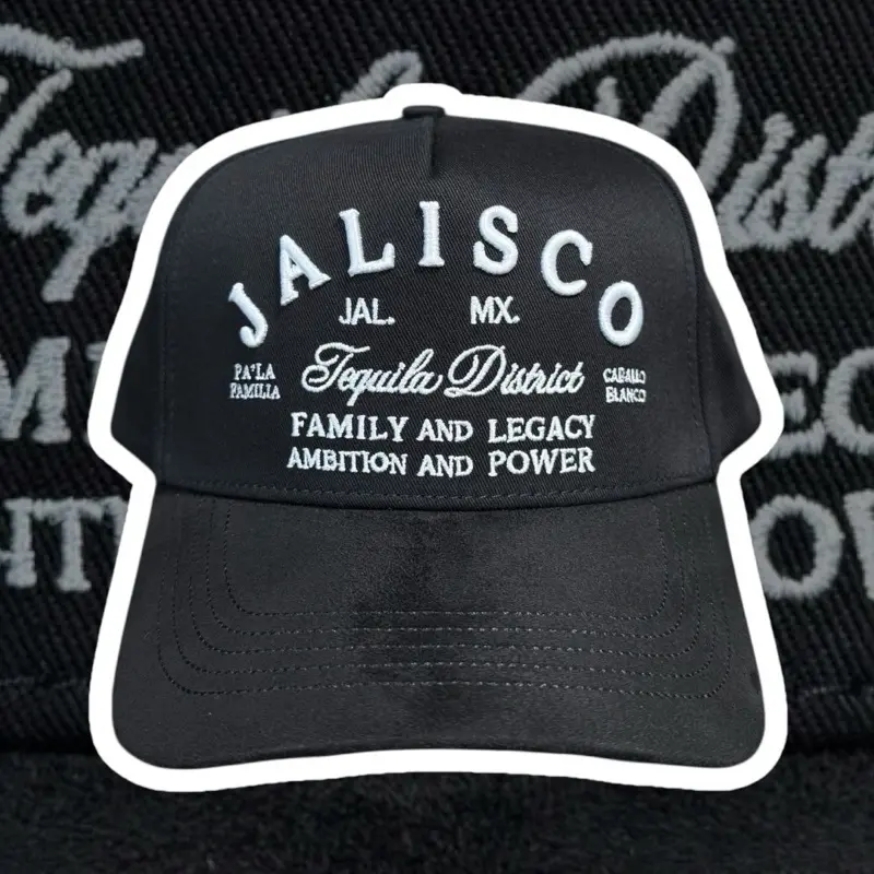 Jalisco Tequila District Stars Edition Caballo Blanco Premium Suede Snapback Hat with Silk Interior Adjustable Fit