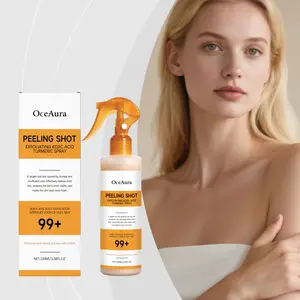 Oceaura Curcumin Turmeric Exfoliating Spray, Dry Dull Skin, Body Foot Rough Skin, Gentle Peeling, Brighten Revitalize, Soothe Fatigue