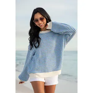 Seaside Stripe Lightweight Sweater