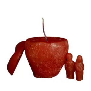 Loadable Apple Couple Candle