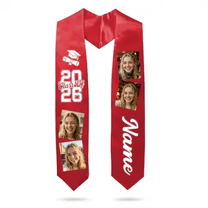 Personalized Graduation Sashes And Shawls; Custom Photo/Name/College/High School Graduation Sashes; Personalized Multi-Color Photo Graduation Sashes; Graduation Gifts for The Class of 2026; Honorary Sashes