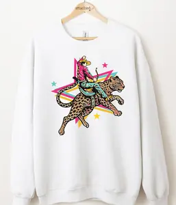 Leopard Cowboy Graphic Top