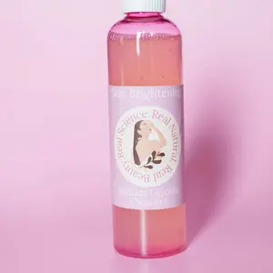 Radiant Glycolic Cleanser – Exfoliating Brightening Facial Wash Hyaluronic Glycerin Skin Repair Organic Gentle Daily