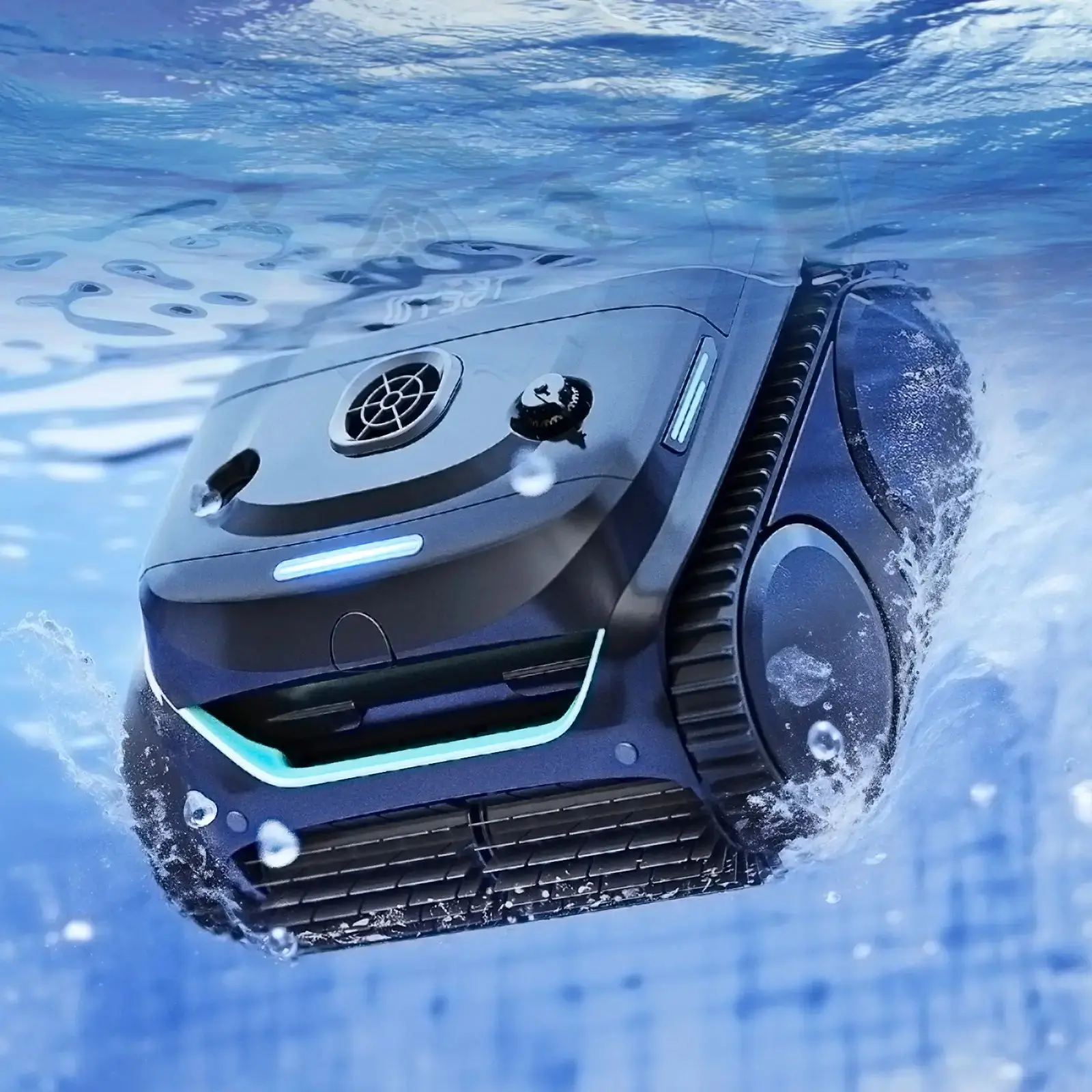 #Summervibes WYBOT C2 Robotic Pool Cleaner, Cordless Pool Vacuum for Inground Pools up to 2152 Sq.ft, Dual Filtration, Powerful Suction, Wall Climbing & Waterline Cleaning, Lasts 180Mins in Echo Mode Tiles, Cordless Dual-Layer Pool Vacuum Robot