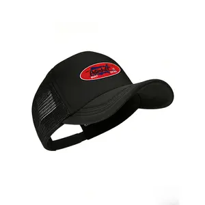 Male Peterbilt Embroidered Patch Trucker Style Flat-Bill Mesh Cap with Snapback Closure, Gray & White Fashion Clothing Accessory