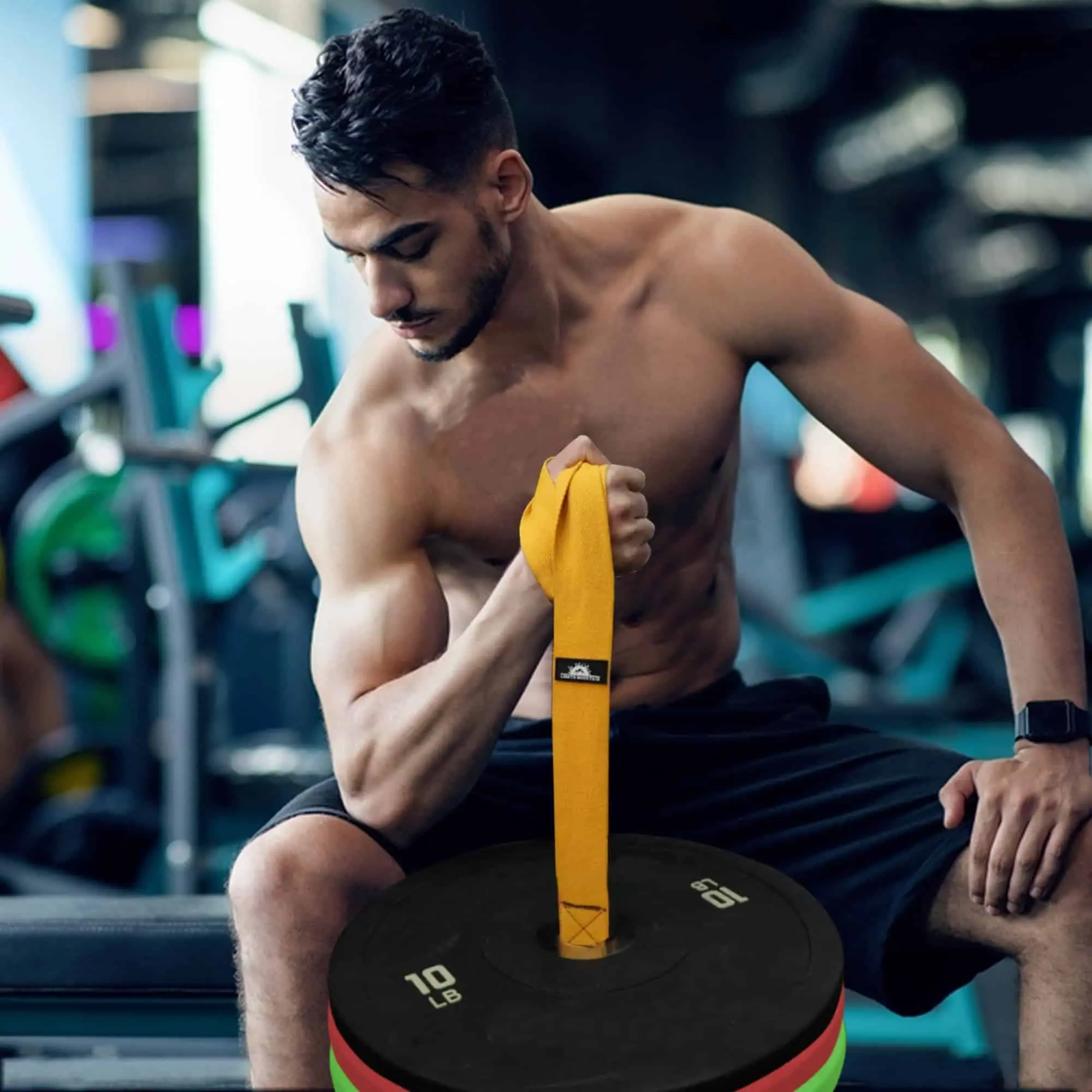 Forearm Strap Belt for Barbell Plates