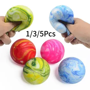 1/3/5 Counts Textured Dough Balls Squeeze Toy Kawaii Squishies, Fast Bounce Twist Squish Sensory Toy, Adult Relaxation Toy, Reduce Anxiety Adhd Autism Symptoms, Stress Relief Fidgeting