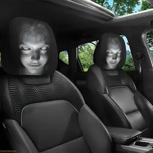 2 Piece Car Headrest Cover Set, Universal Suitable for Long Trips, Washable and Durable Design, Stylish Seat Protector for Car Truck SUV, Car Seat Protector
