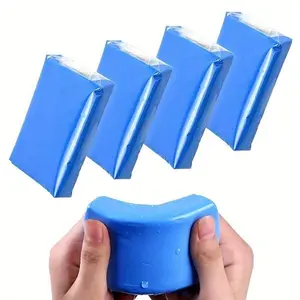 4 Pcs 3.53oz Clay Bar Car Detailing Clay, Auto Blue Detailing Magic Clay Bars Cleaner With Washing And Adsorption Capacity For Car, Glass, Vehicles, Detailing Products