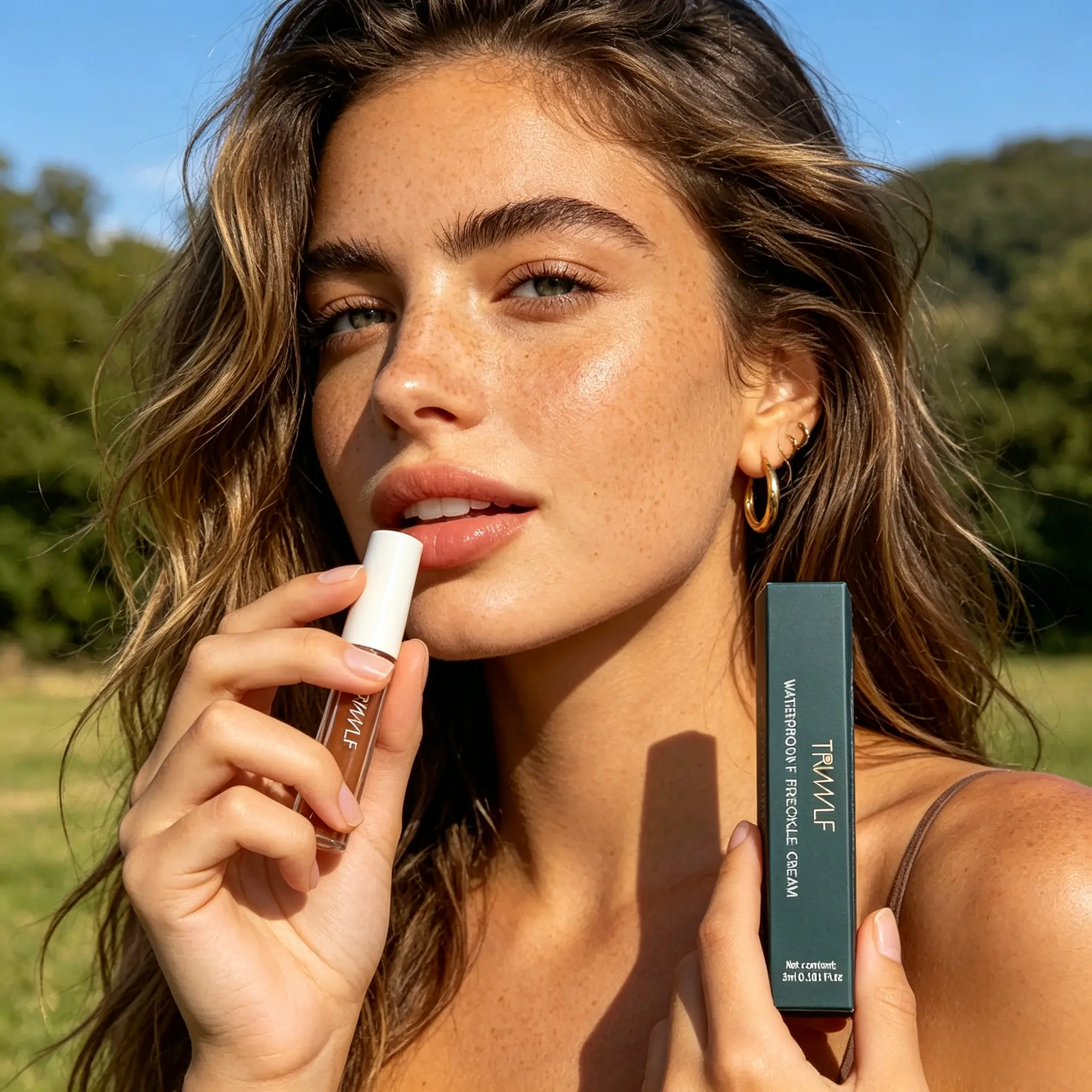 TRVWLF Aesthetic Dewy Cream Concealer - 0.101 fl oz Single Bottle, High Coverage, Water-Proof, Sensitive Skin, Natural-Looking Universal Tone Adult Makeup for Daily & Evening Use, All Day Coverage, Any, Beach Makeup Looks, All Skin Types, Cosmetic, Makeup