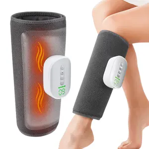 Wireless Leg Massager Electric Heated Kneading for Calf Air Compression 45°C-60°C 8 Intensities 4 Modes Muscle Relaxation Personal Care Gift