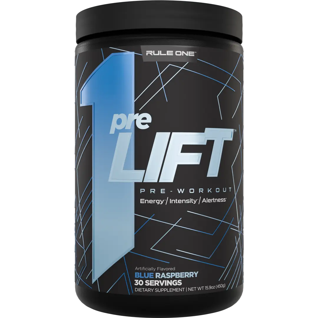 Rule 1 preLIFT - Pre-Workout Supplement For Men & Women with 6g Citrulline, 3.2g Beta Alanine, 3 Caffeine Sources + 20 Others for Energy, Alertness, & Endurance, 30 Servings, Made in the USA