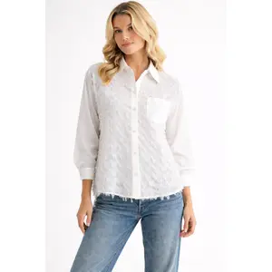 Weena Woven Feathered Shirt