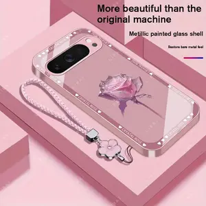 Suitable for [Google Pixel 10 Pro Xl] Brand new premium phone case, Free four-leaf clover lanyard，drop-proof and fingerprint-resistant，simple and elegant design，multiple colors available YM99
