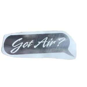 Chrome got air? Window decal