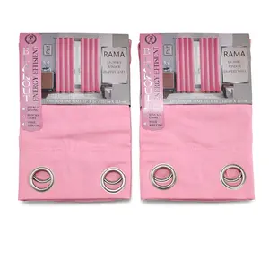 Rama Pink Energy Efficient Curtains 2 Pack 54x84 Blackout Grommet Window Treatment for Enhanced Home Energy Efficiency and Modern Look