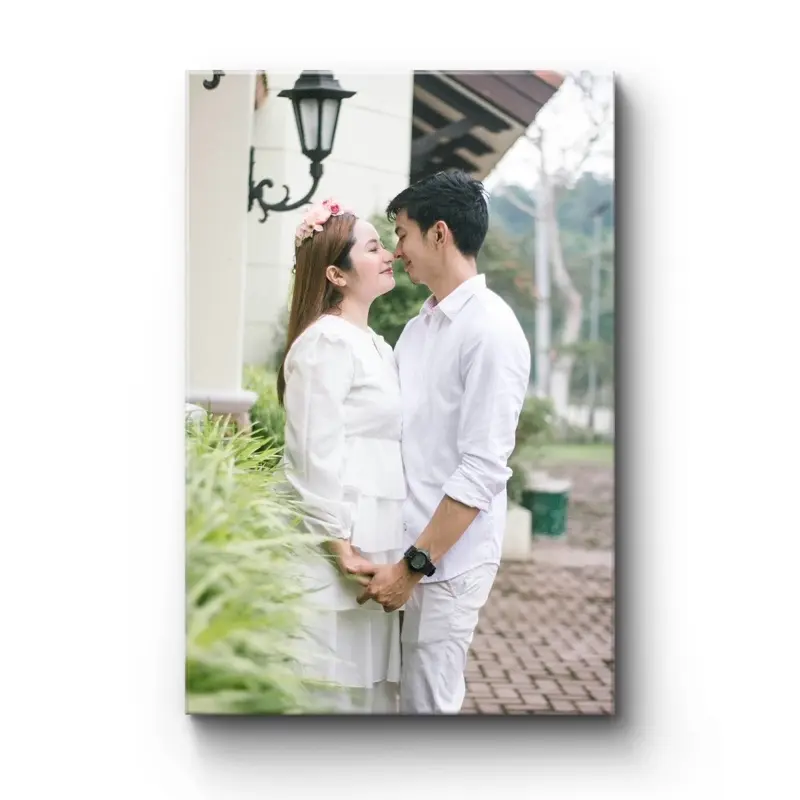 Personalized High-Res Print Wall Art - Customizable Nostalgic Photos with Wood Frame, Made in USA Home Decor Decoration, Home Inspo for Office & Bathroom Display, Holiday Birthday Gifts