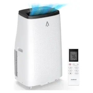 Energy Efficient 15,000 BTU Portable Air Conditioner – 3-in-1 Cooling, Dehumidifier & Fan – Quiet ≤54dB for Rooms up to 850 sq.ft – Remote & 24H Timer – Window Exhaust Kit Included – Black