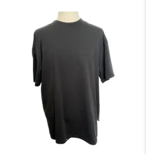 Men's Oversize Black Color Cotton t-shirtCasual Crewneck Menswear Shortsleeve forEveryday Use Comfortable Fit Versatile forVarious Occasions