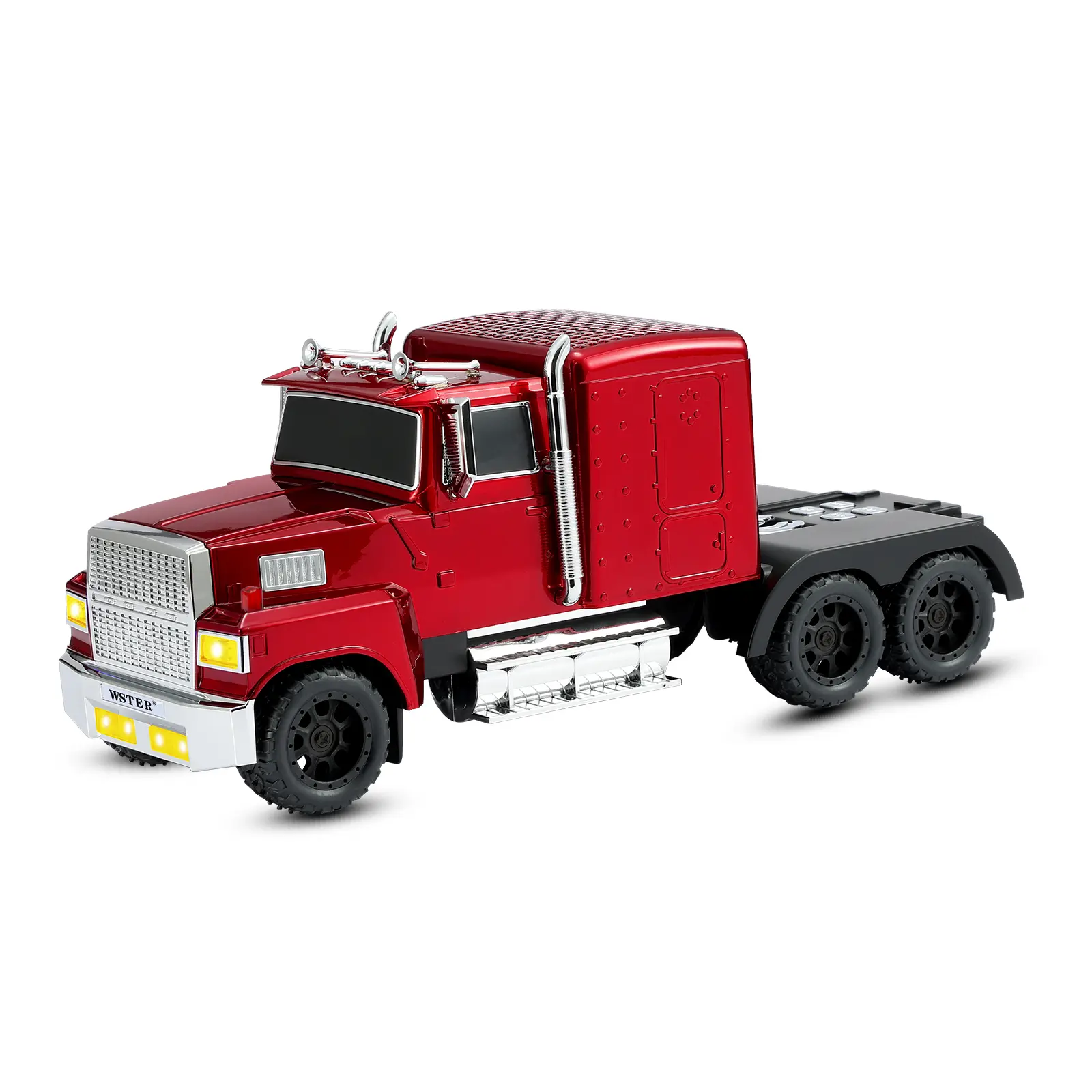 WSTER WS-570 Big Truck Model Portable Cordless Bluetooth Speaker with Batteries, USB Type-C, TF Card, AUX, FM Radio, TWS Pairing, Seamless Playback – Home/Outdoor Stereo Audio Subwoofer Birthday Gift
