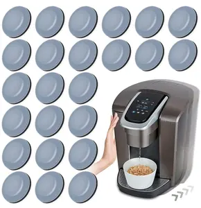 24PCS Self-Adhesive Kitchen Appliance Sliders for Effortlessly Moving Heavy Appliances and Saving Space - Improve Kitchen Efficiency and Organization