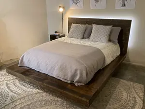Floating Platform Bed How-to Book; Paper Pattern Plan to DIY and Easily Build Any Size Bed