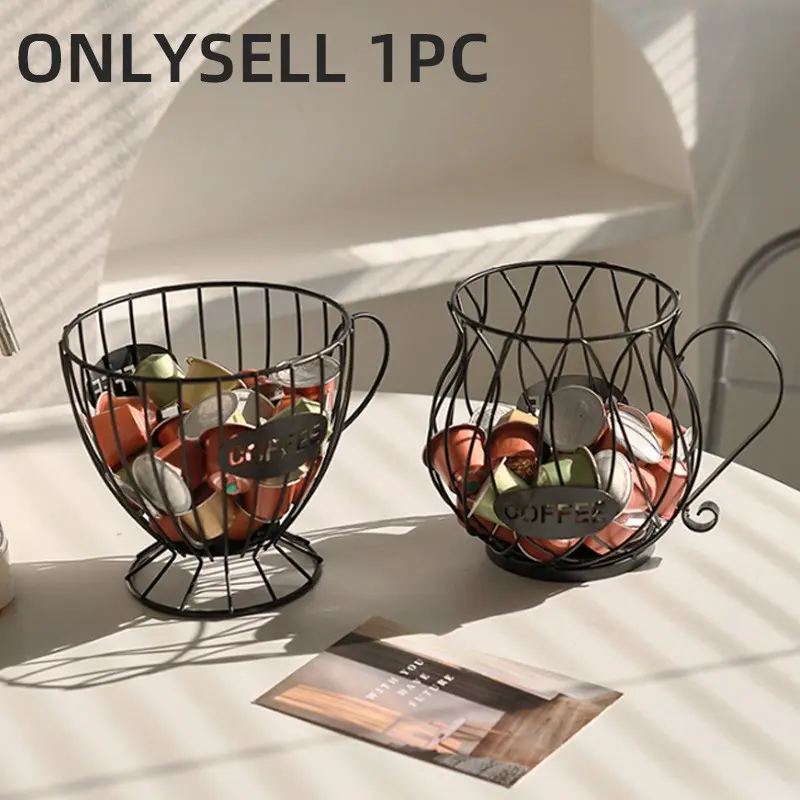 Iron Coffee Capsule Display Rack, Home Snack Candy Storage Shelf, Coffee Accessories, Organizer for Café, Kitchen Accessory Ideal For Coffee Pods, Snacks And Candies, Perfect For Coffee Shops, Bars, Kitchens & Countertops