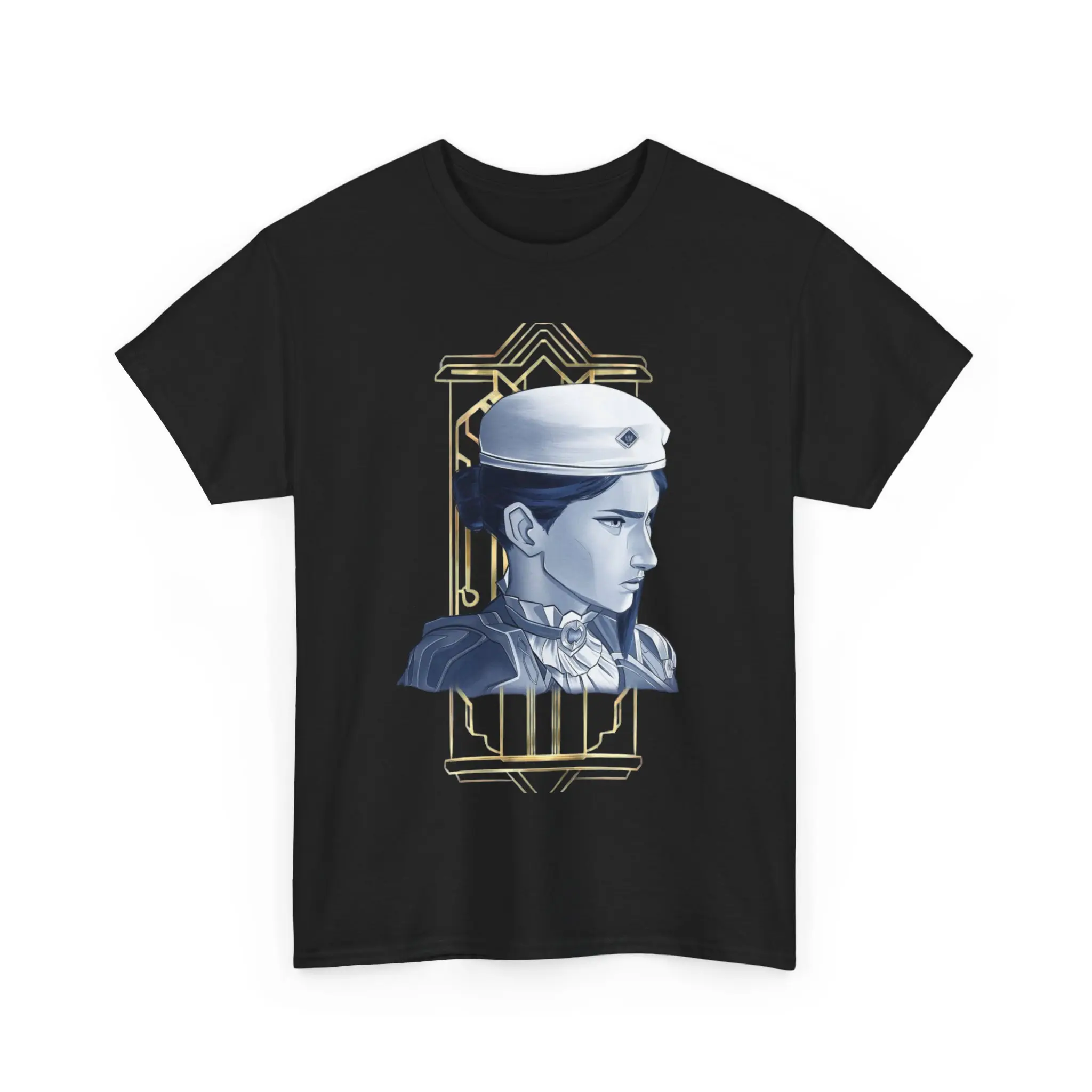 Caitlyn Arcane League of Legends Graphic Tee, Unisex Heavy Cotton Shirt, Gaming Gift, Esports Fan Apparel, League of Legends Merchandise,