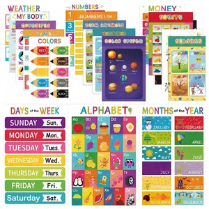 16 Educational Posters for Childern Classroom and Teacher Decor for Childern, Perfect for All Toddlers, Ideal for Elementary Home  and Classrooms Teaching Supplies Preschool Art Supplies