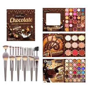Chocolate Cocoa Love 69 Eyeshadow Palette - Richly Pigmented Blendable Formulas with Sweet Chocolate Inspired Designs for Daily Party & Creative Makeup Looks Safe High-Quality for All Beauty Enthusiasts - Smooth eye shadow