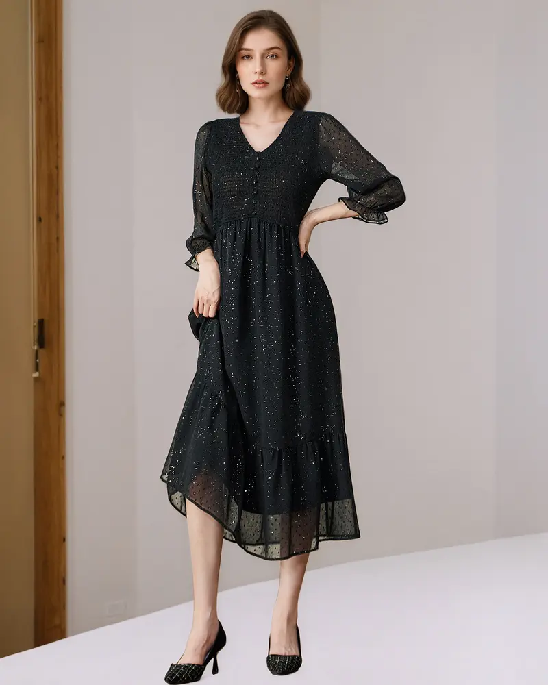 Winter wedding guest dressslacks - TikTok Shop