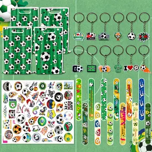 44 Pieces Soccer Party Favors Set, Includes Goodie Bags Wristbands Keychains  Stickers, Party Supplies and Decorations, Party Favors Assortment, Party Favor Packs