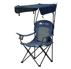 Ozark Trail Sand Island Shaded Canopy Camping Chair with Cup Holders