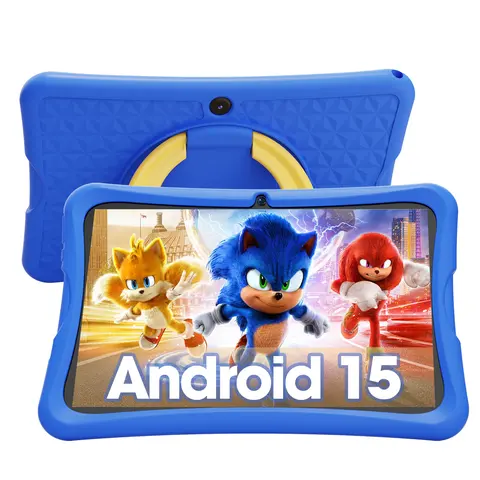 10.1" Kids Android 15 Tablet - 6GB+32GB Expandable Memory, 6000mAh Battery, Dual Camera, Eyesight-Protecting Screen, Parent Control, Child Education, WiFi, Durable Plastic Build, ARM Processor, Type-C/USB Support, Birthday/Valentine's Day Gift