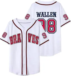 Vintage 98 Baseball Jersey Shirt, Classic Team Style Button-Up, Retro Streetwear Sports Top Unisex