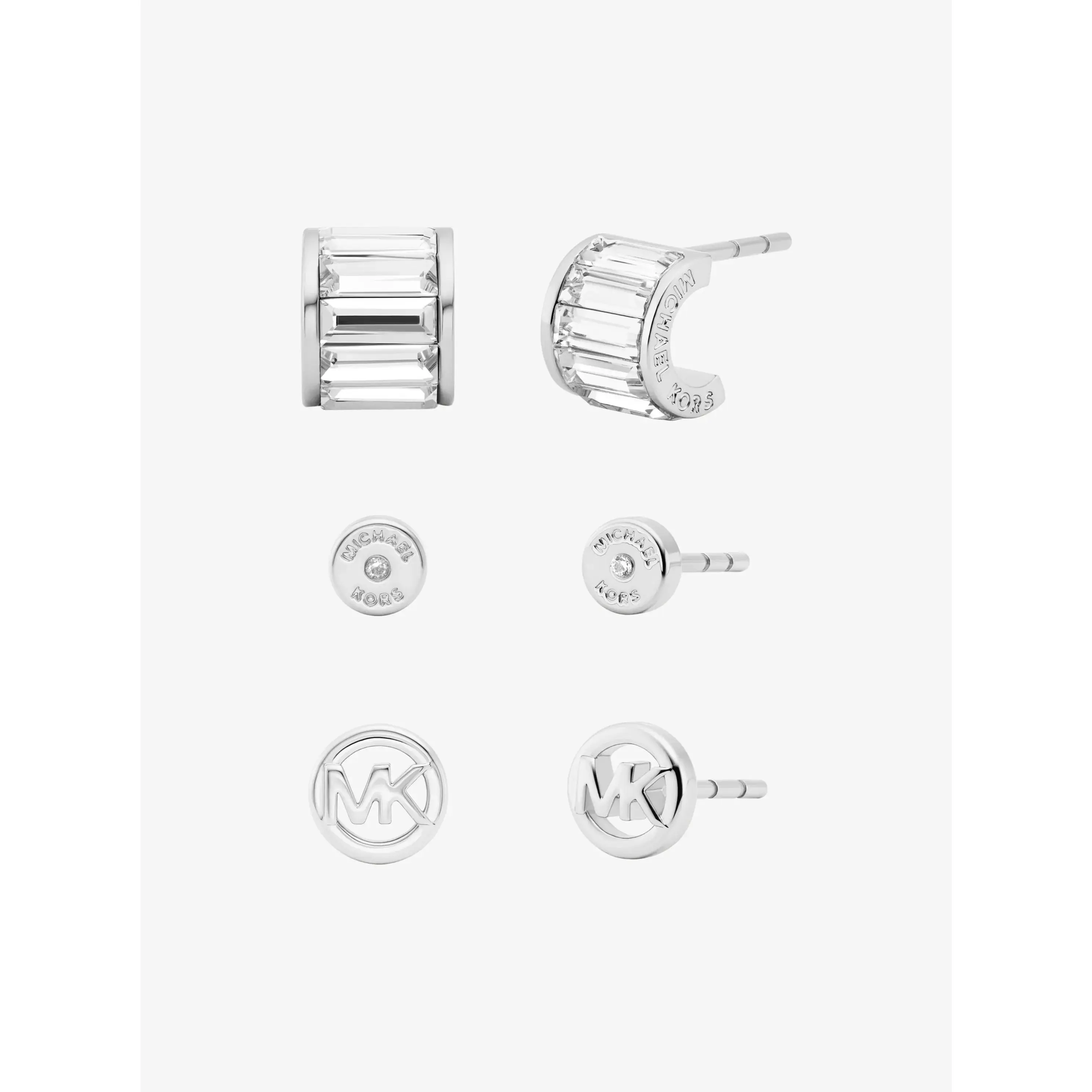3-Piece Cubic Zirconia Stud Earrings Gift Set
