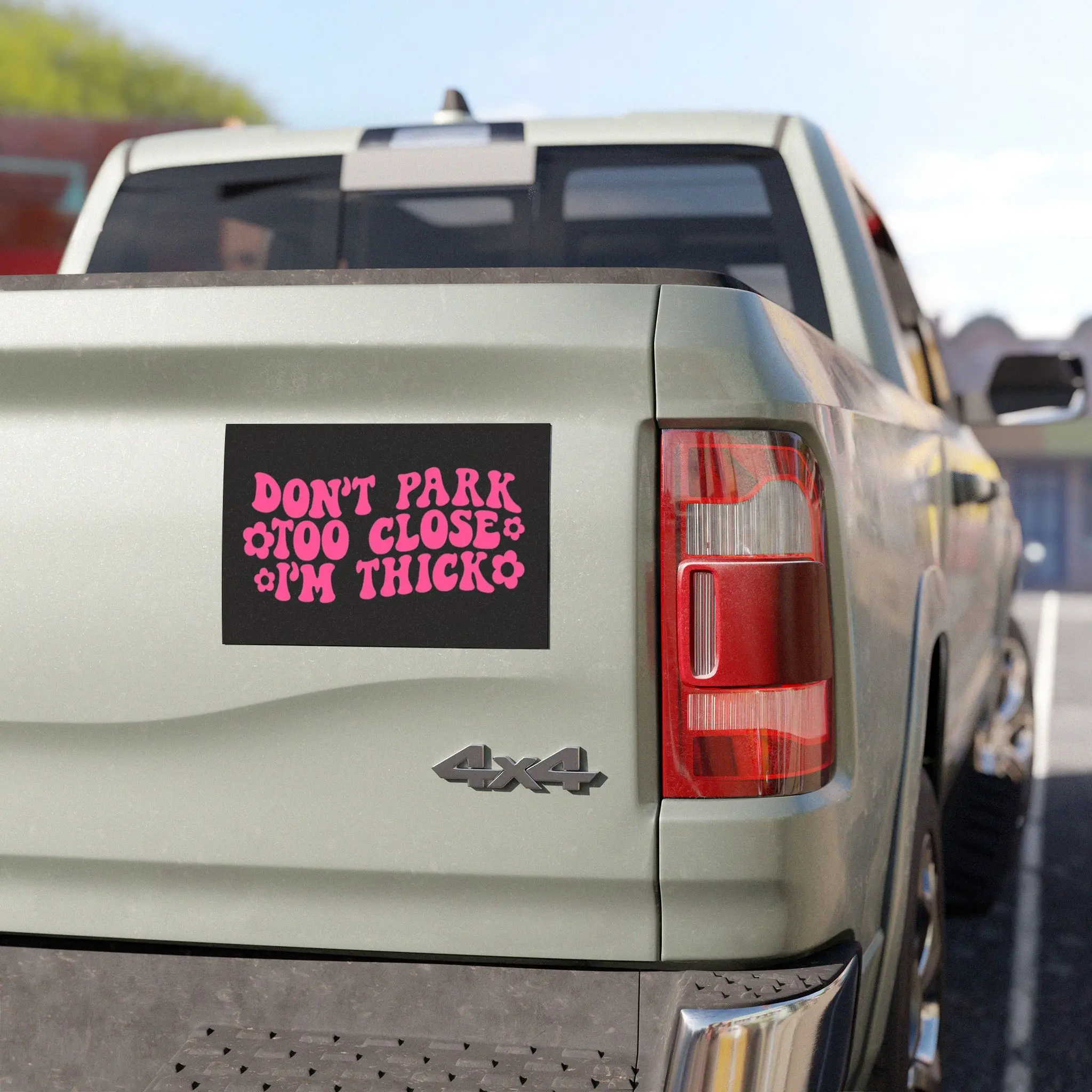 I'm Thick Car Magnet, Strong Vehicle Magnet, Sturdy Magnetic Decal, Heavy Duty Automobile Magnet, Thick Vehicle Sign