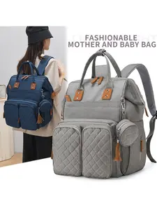 Mother's Day Gift Mommy Backpack with Milk Bottle Compartment, Spacious & Multifunctional, Lightweight, Ideal for Travel & Commuting, Lightweight Mommy Bag, Diaper Bag